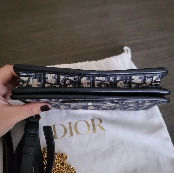 Christian Dior 2-1 30 Montaigne Pouch Oblique Jacquard - Picture 5 of 9